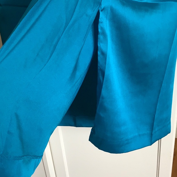 J. CREW Satin Sarong Skirt Turquoise Blue NWT Women’s Plus Size 16 - Picture 4 of 16